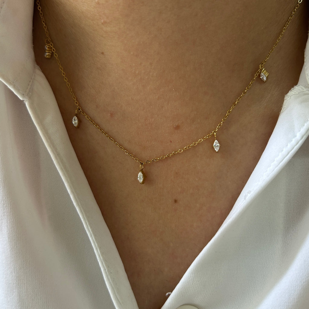 Marquise Diamond Necklace