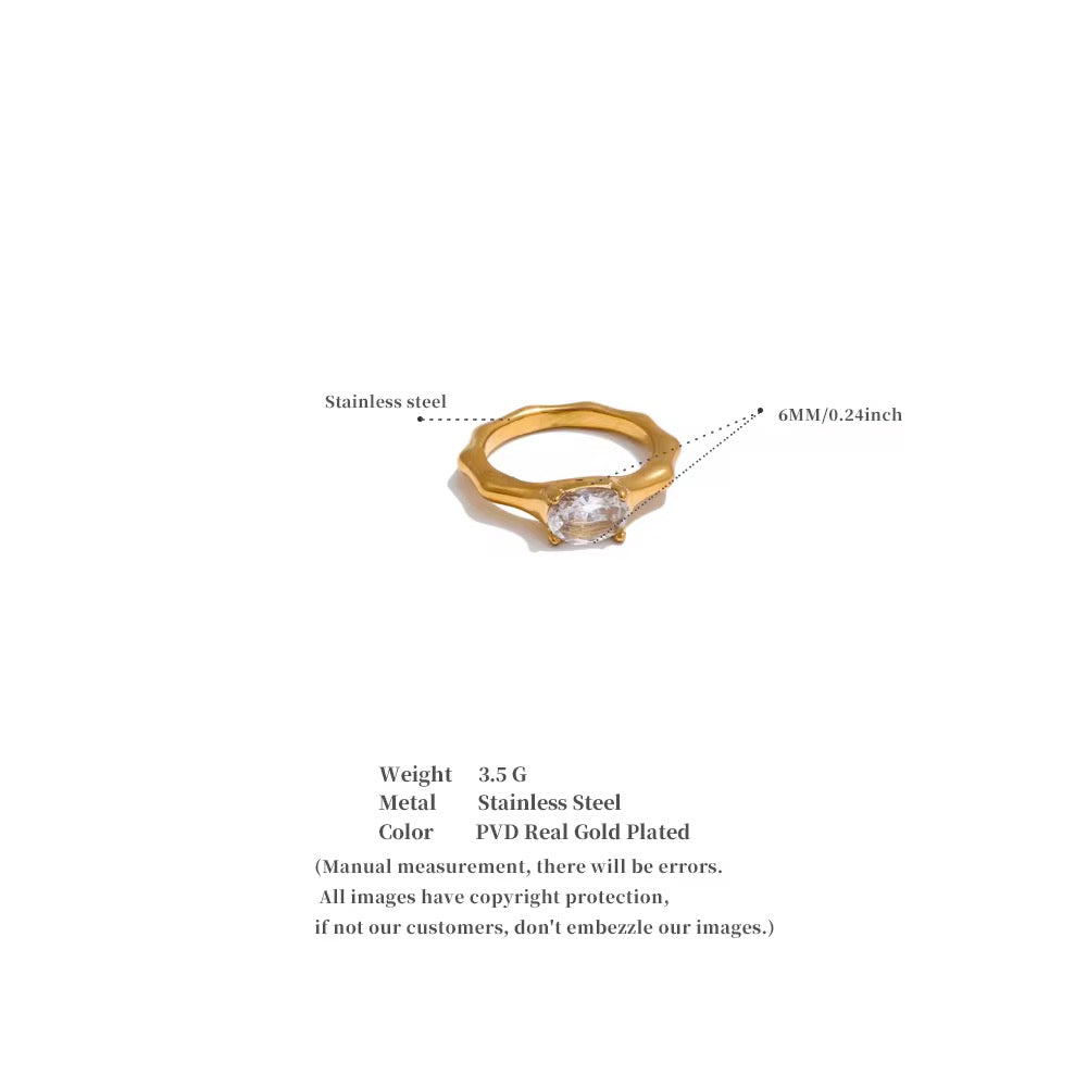 Ovaly Solitaire Ring
