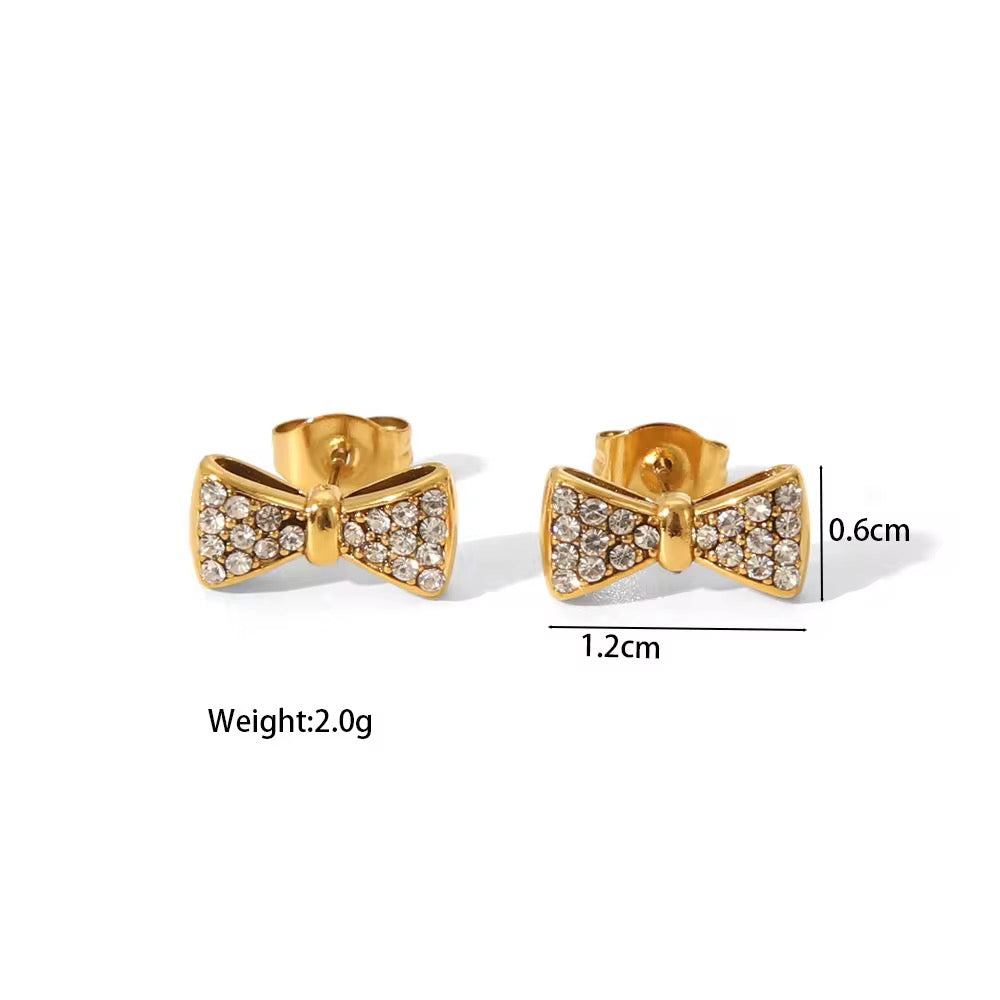 Luxe Bow Studs
