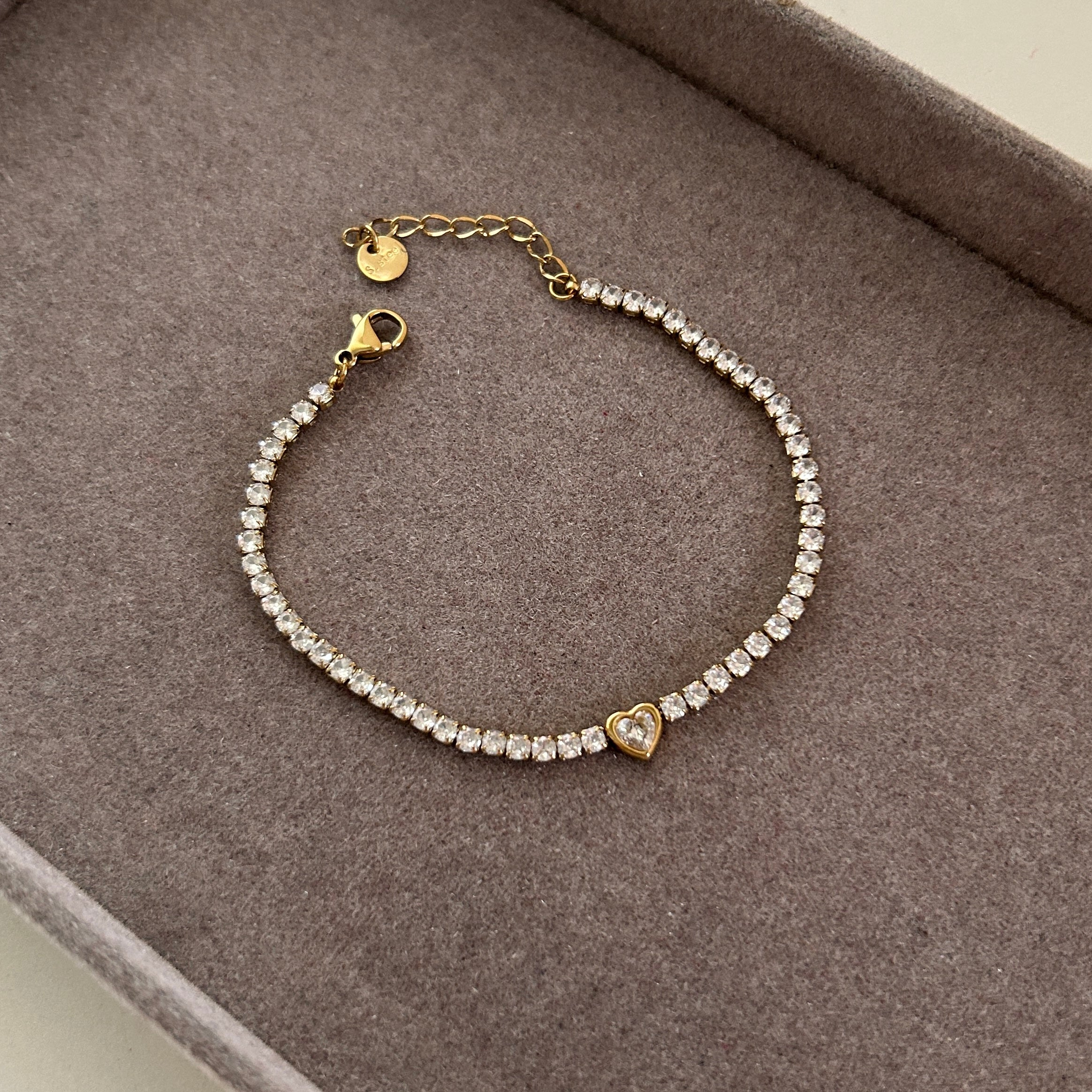 Heart-tennis Bracelet