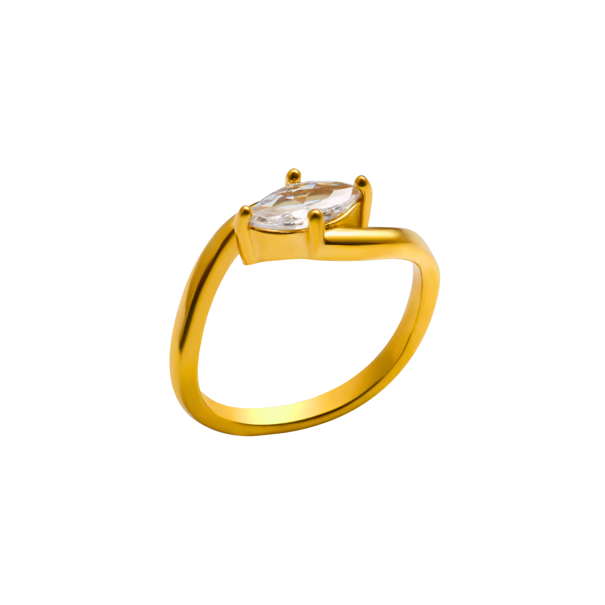 Diadem Solitaire Ring