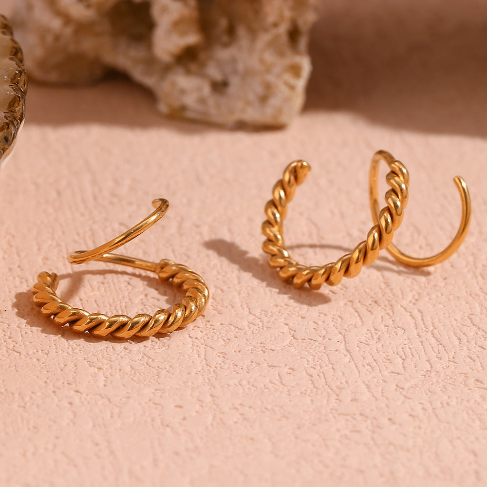 Twirl Hoop Earrings