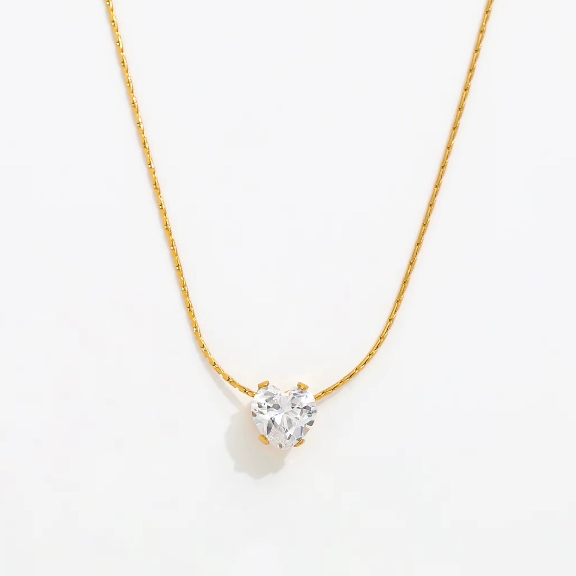 Heart Solitaire Necklace