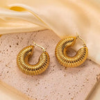 Chunky Spiral Earrings
