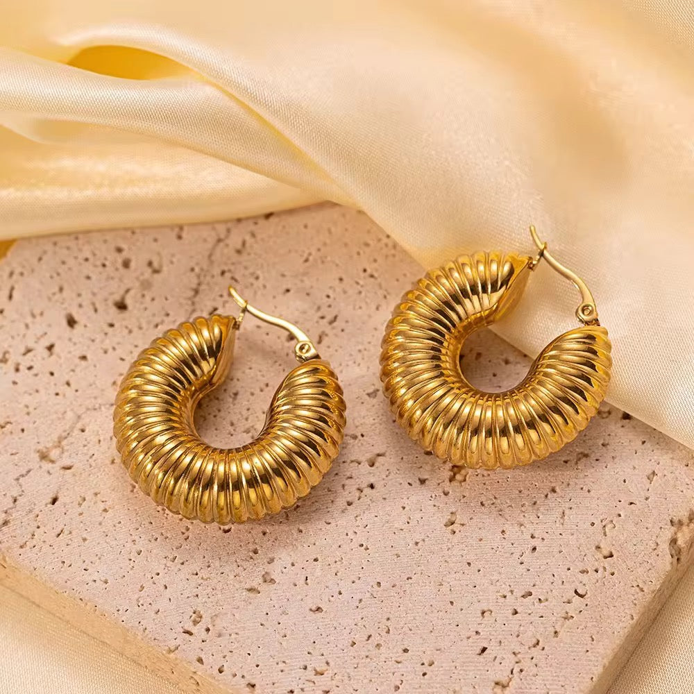 Chunky Spiral Earrings