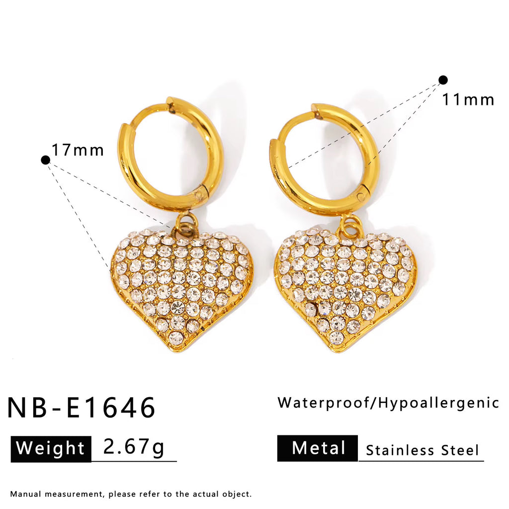 Luxe Heart Earrings