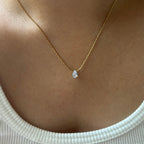 Droplet Solitaire Necklace