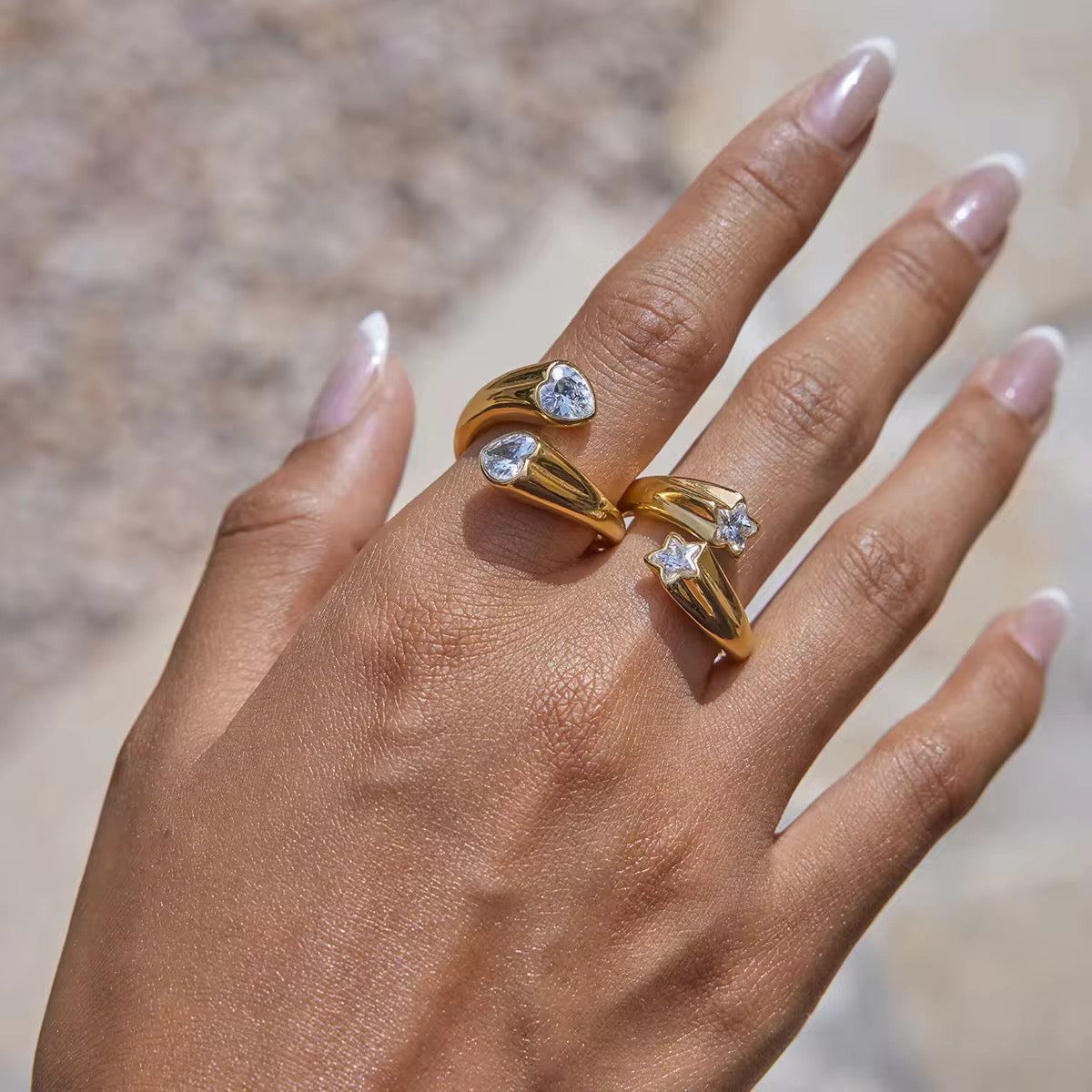 Dual Heart Ring