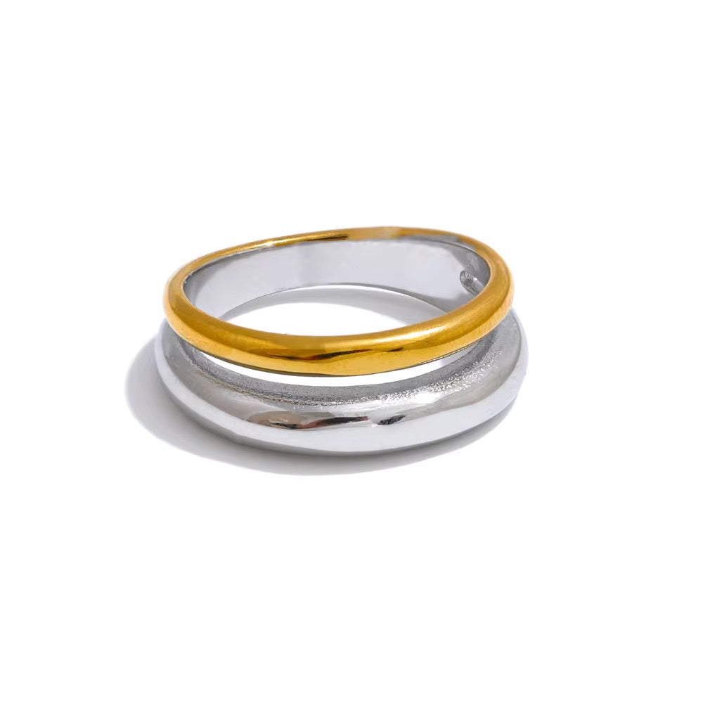 Ribbed Mix Ring