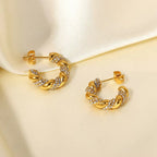 Veyra Studded Hoops