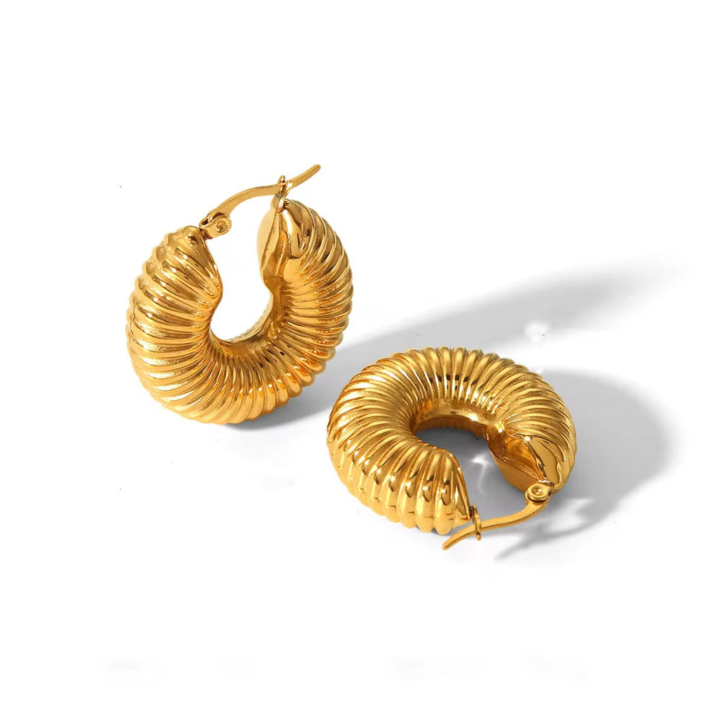Chunky Spiral Earrings