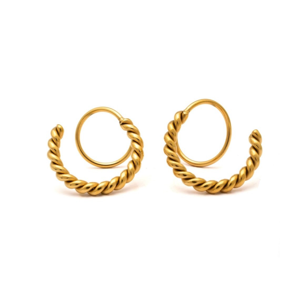 Twirl Hoop Earrings