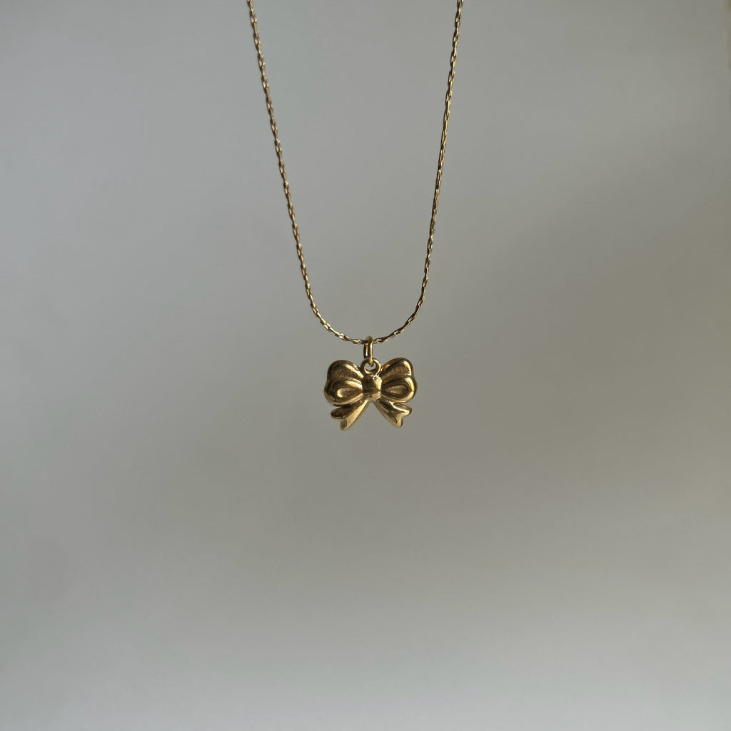 Twin Bow Necklace