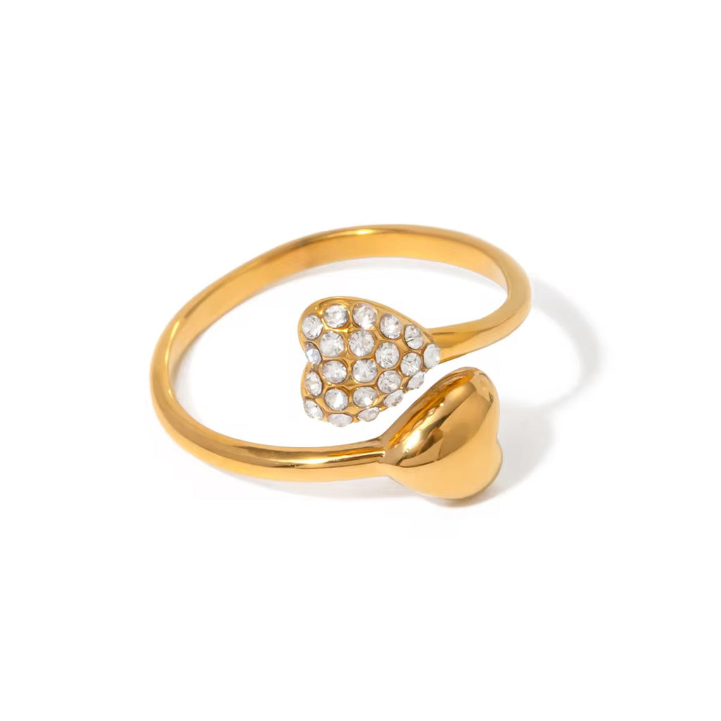 Twin Heart Ring