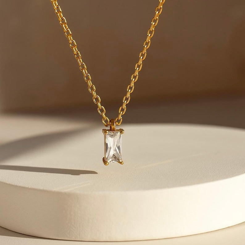 Ray Solitaire Necklace