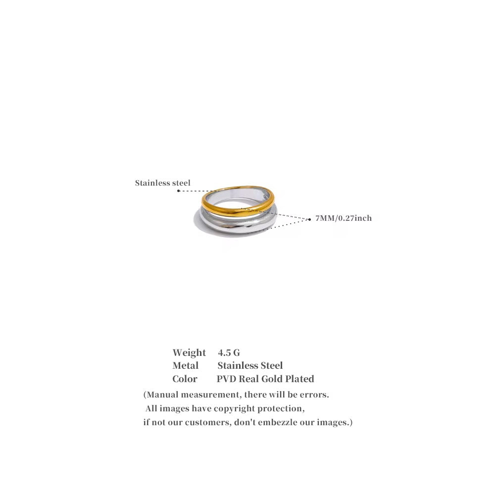 Ribbed Mix Ring