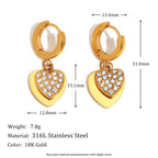 Heart Stack Earrings