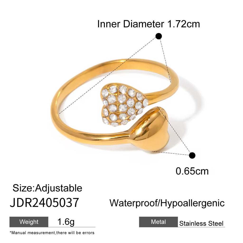 Twin Heart Ring