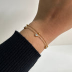 Heart Stack Dainty Bracelet