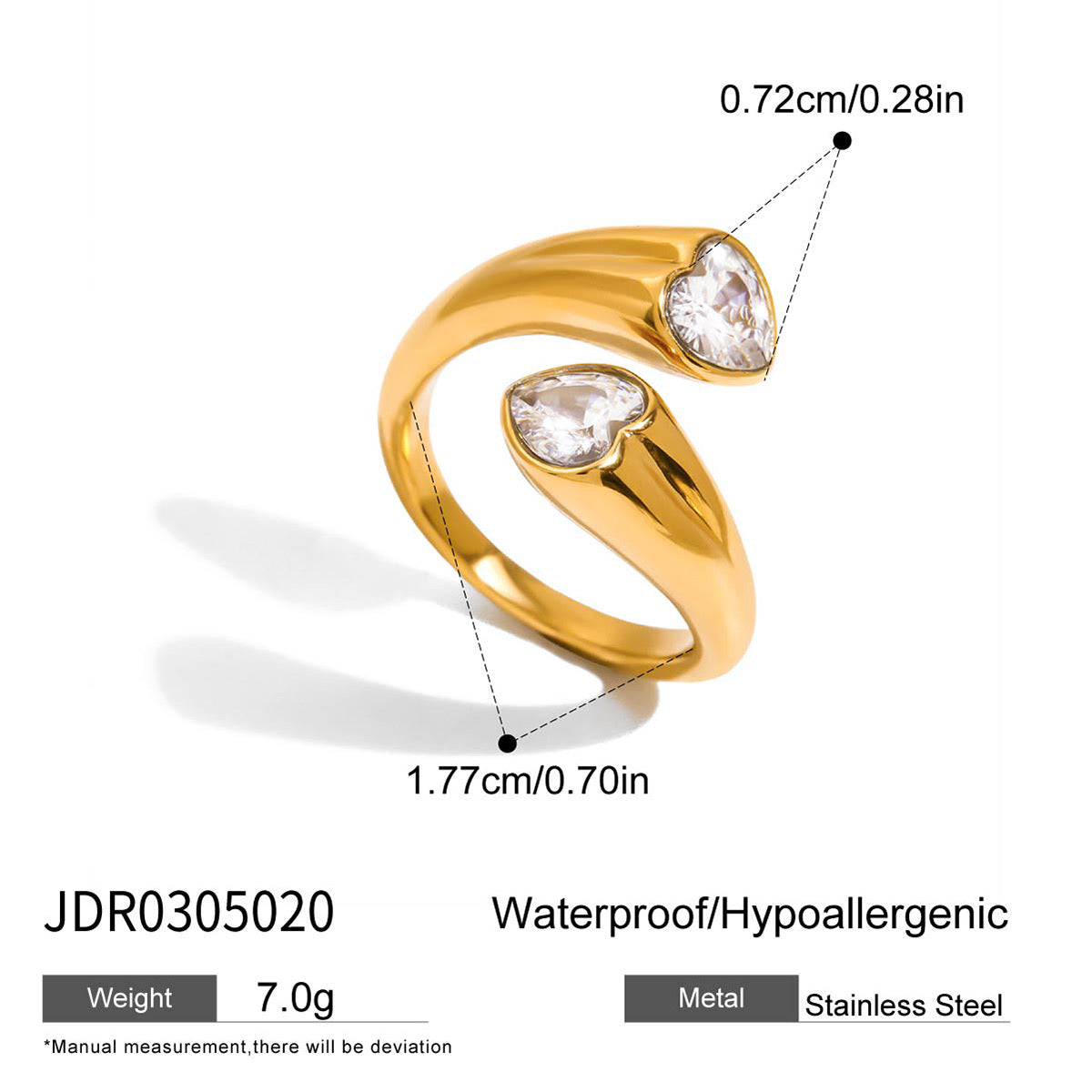 Dual Heart Ring
