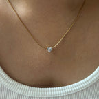 Heart Solitaire Necklace