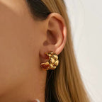 Dome Heart Earrings
