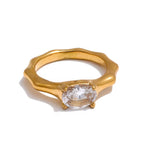 Ovaly Solitaire Ring